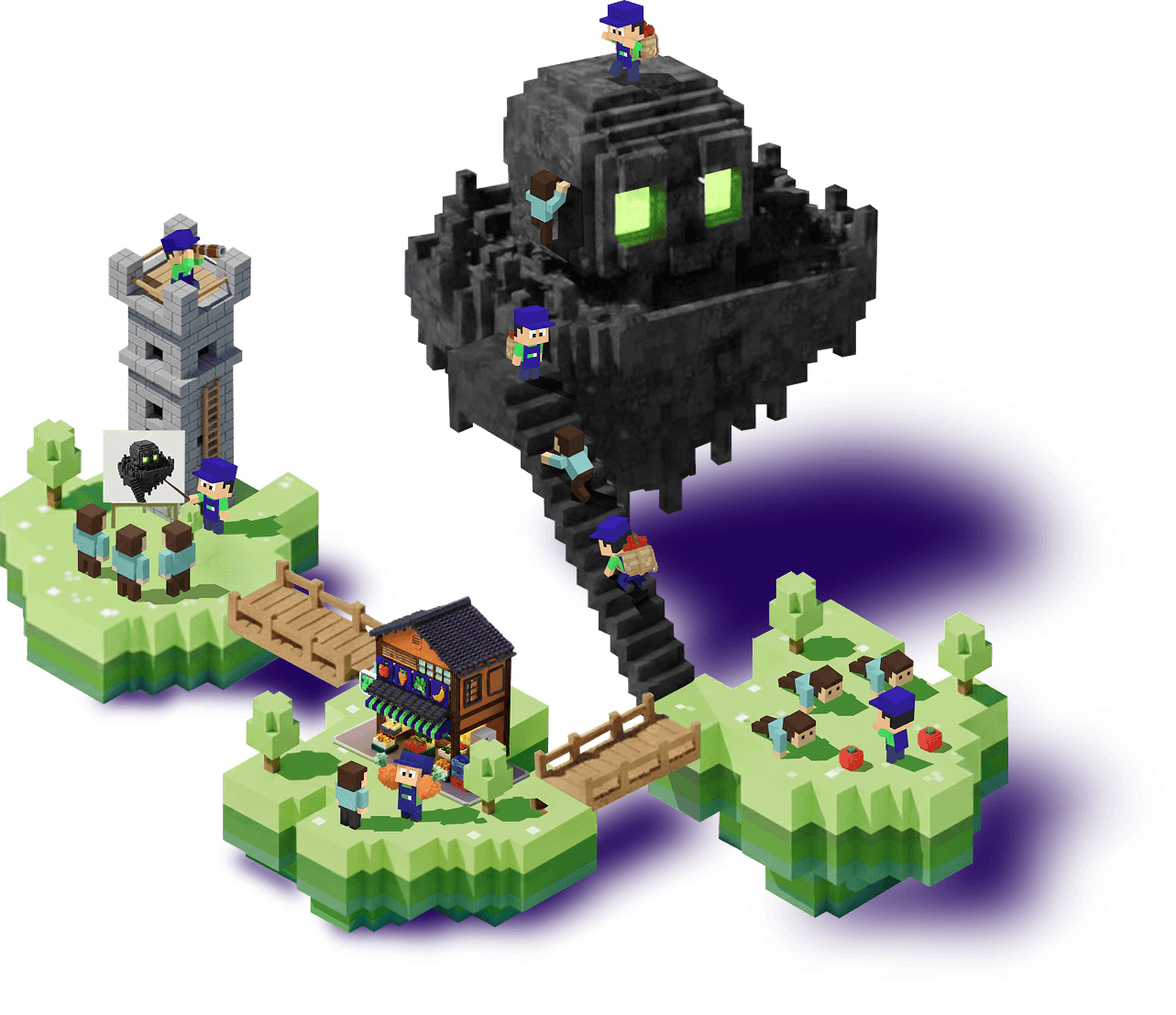 ゲーム風の世界観イラスト