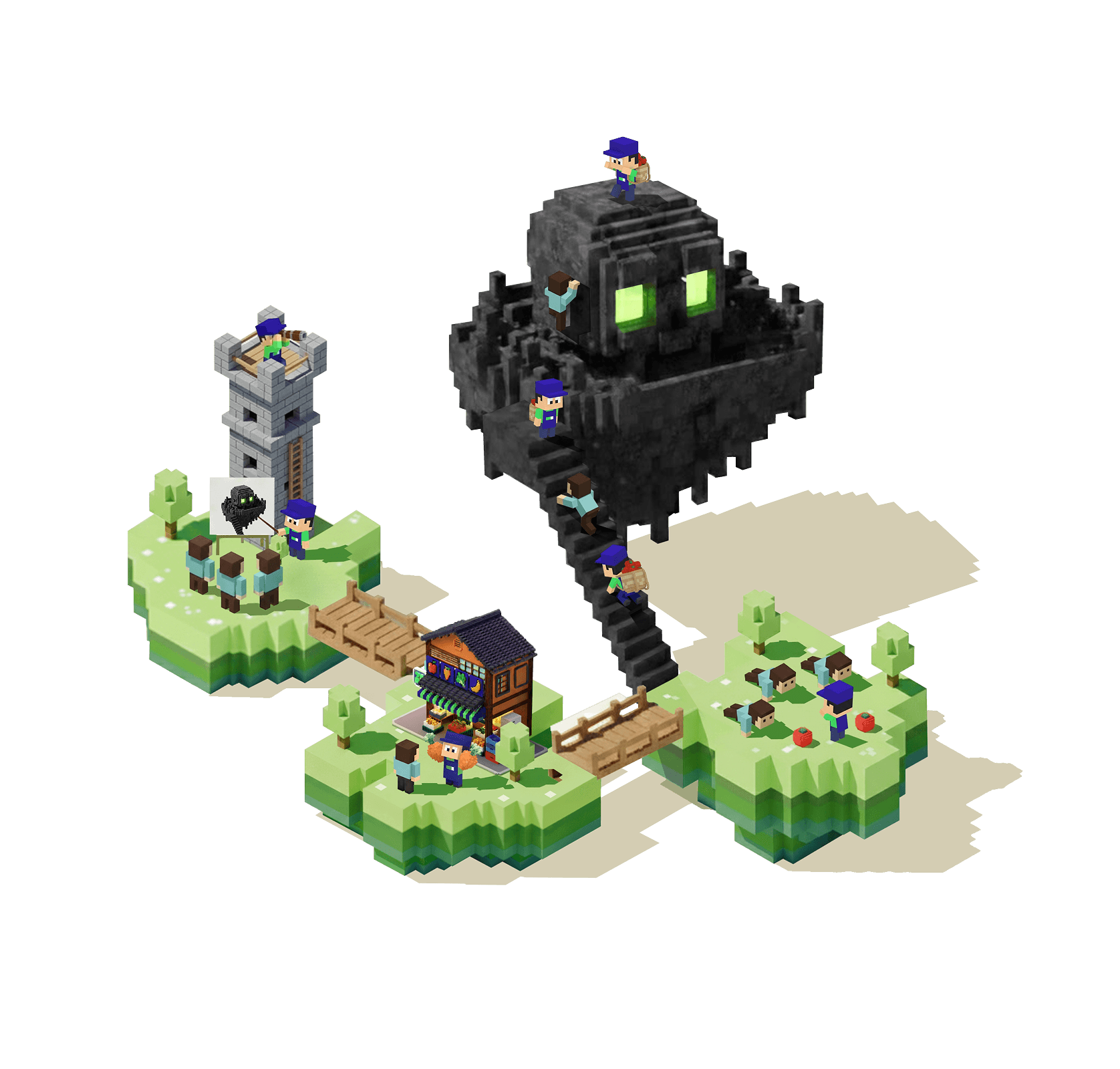 ゲーム風の世界観イラスト