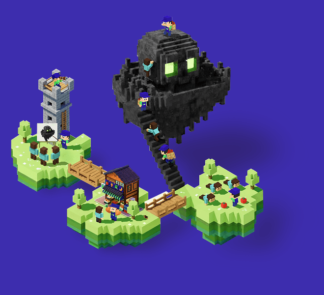 ゲーム風の世界観イラスト